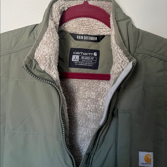 Carhartt Rain Defender Relaxed-Fit Lightweight Insulated Mock-Neck Vest - Picture 3 of 4